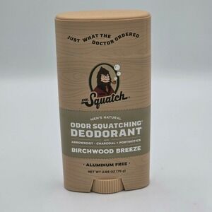 Dr. Squatch Birchwood Breeze Natural Deodorant Aluminum Free Deodorant 2.65 oz